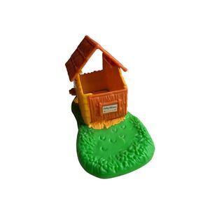 KENNER Littlest Pet Shop Zoo Nursery Hut Green Orange Vintage Kids Toy Zebra
